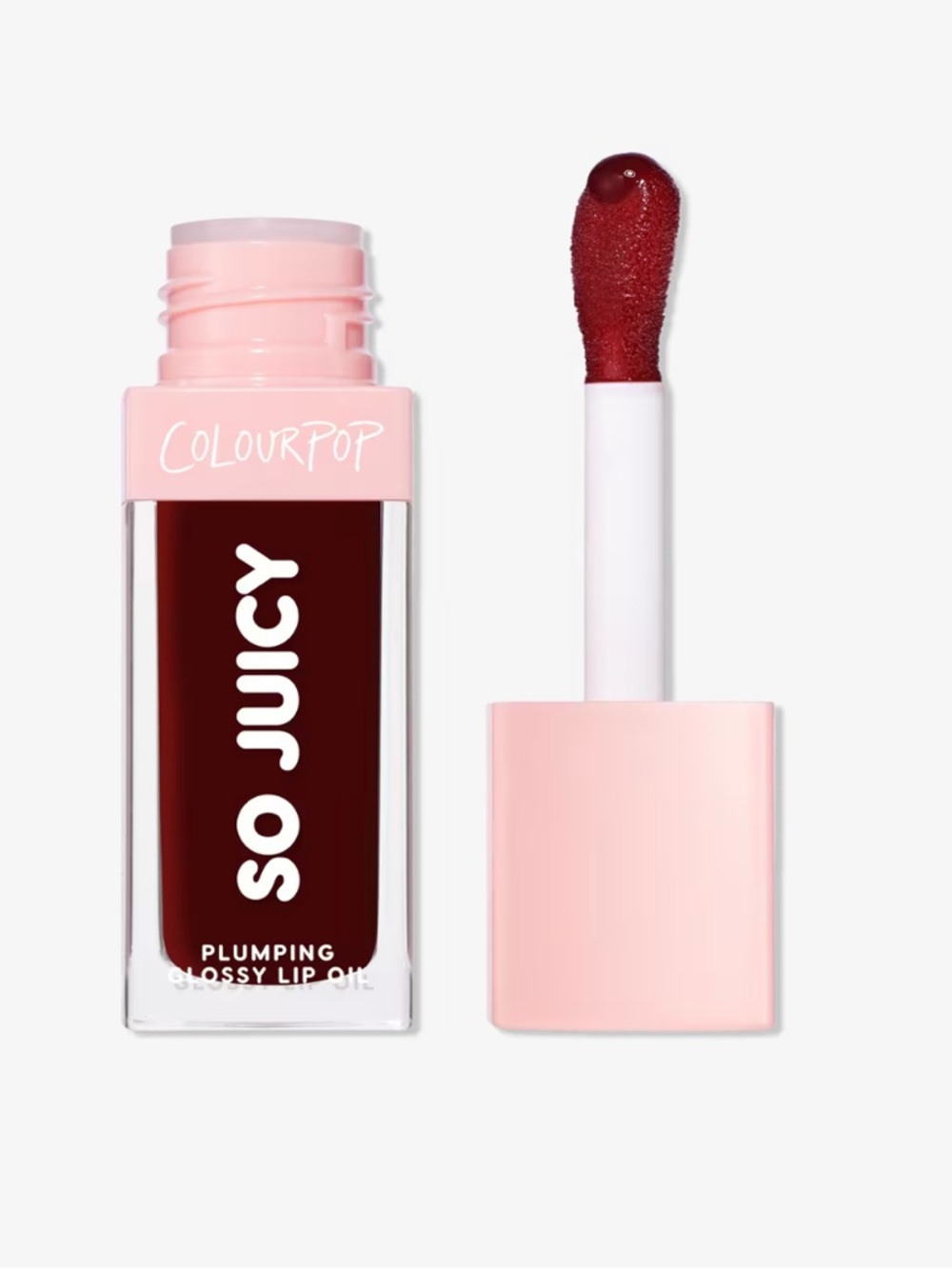 New ColourPop So Juicy Plumping Glossy Lip Oil  plumper Beverly drive red